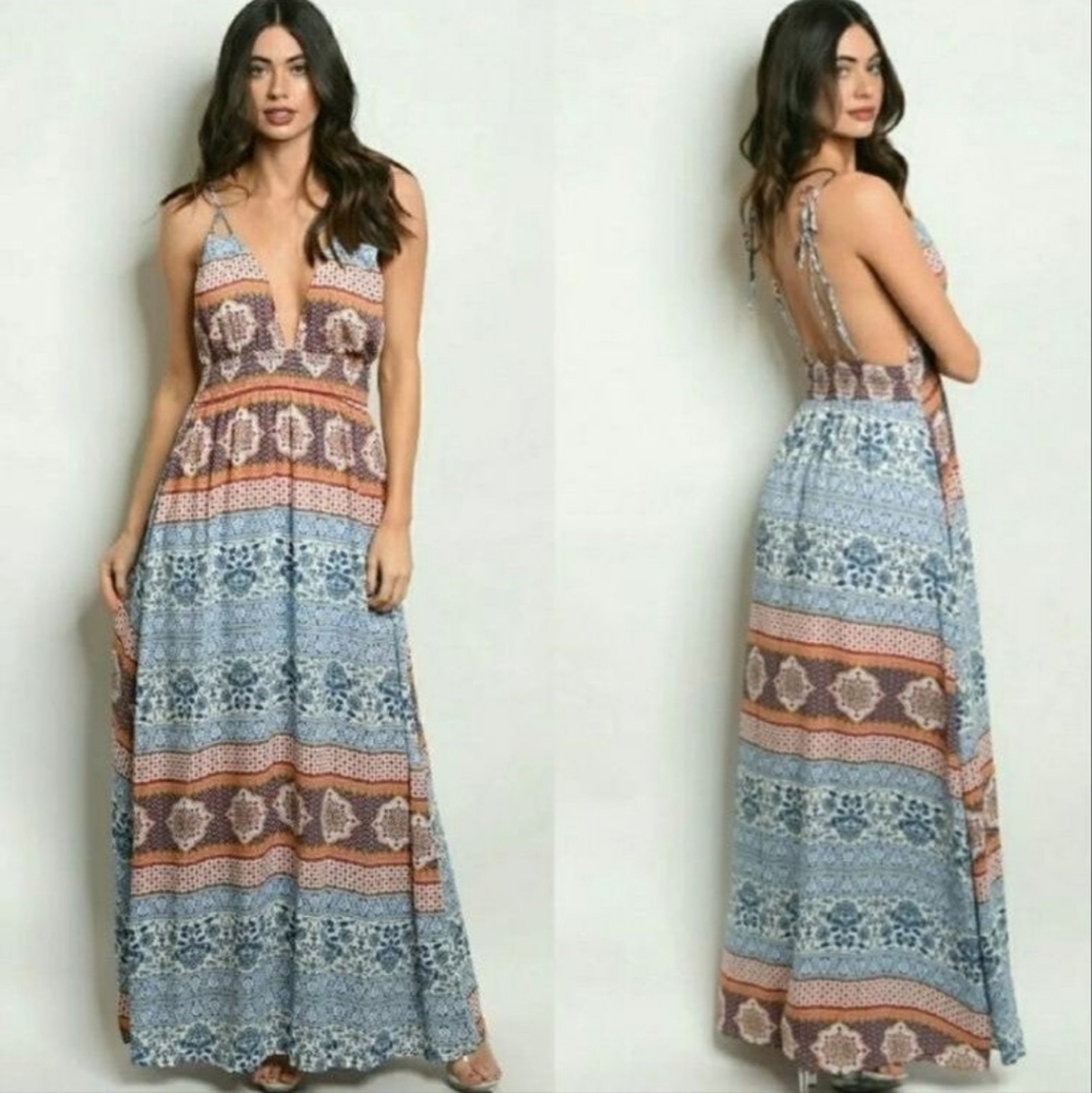 Paisley Print Maxi Dress - Picture 1 of 1